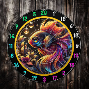 Bold Betta Glow Dartboard Design Dartscheibe