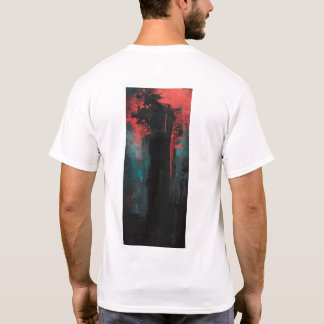 Bold Black and Red Abstrakt Artistic Design T-Shir T-Shirt