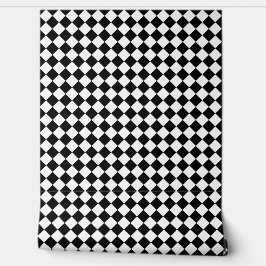 Bold Black and White Chevron Pattern Textured Tapete