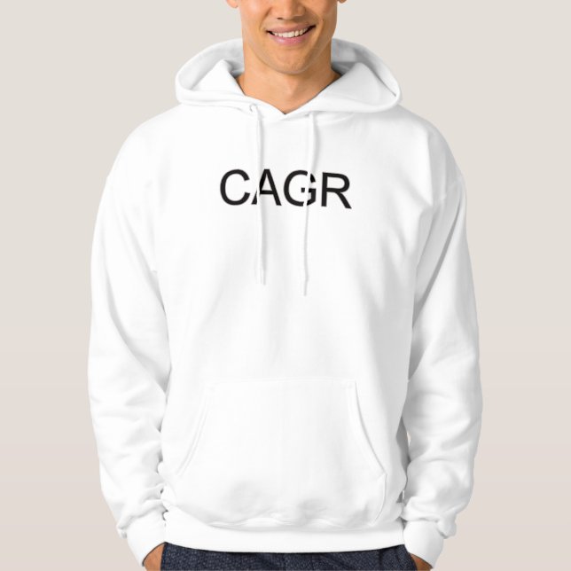 Bold Black CAGR Hoodie (Vorderseite)