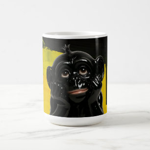 Bold Black Chimp Kaffeetasse