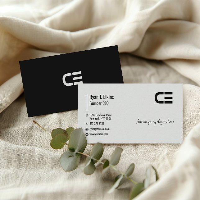 Bold Black Consultant, Founder & CEO Business Card Visitenkarte (Von Creator hochgeladen)