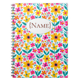 Bold Bloom — Personalisiert Notizblock