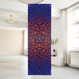 Bold Blue and Red Pattern Yoga Mat Yogamatte