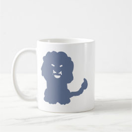 Bold Blue Leo Silhouette Coffee Mug Kaffeetasse