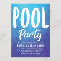 Bold Blue Pool Party laden