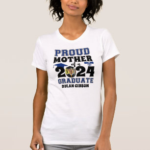 Bold Blue Proud Abschluss T - Shirt