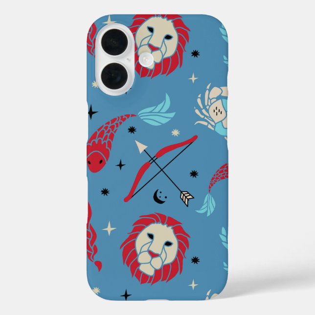 Bold Blue Zodiac Case-Mate iPhone Hülle (Rückseite)