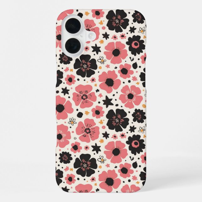 Bold & Blush Blossom Tanz iPhone Hülle (Rückseite)
