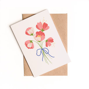 Bold Bright Bunch of Flowers Love You Card Feiertagskarte