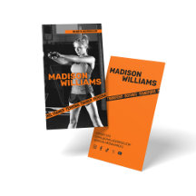 Bold Bright Orange Personal Trainer Foto