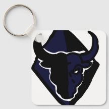 Bold Bull Symbol Keychain – Simple, Stylish