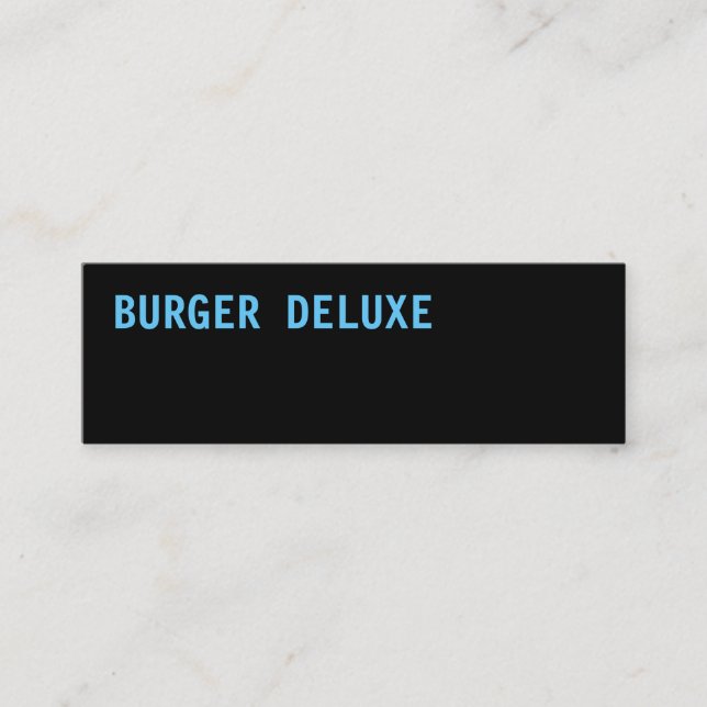BOLD Burger Blue Mini Visitenkarte (Vorderseite)
