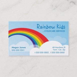BOLD BUSINESS CARD :: Spaß Regenbogen 1L Visitenkarte