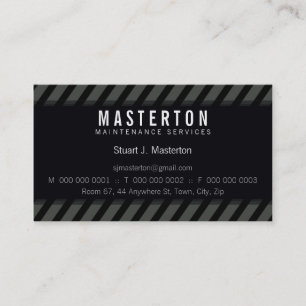 BOLD BUSINESS CARD :: Warnstreifen 5 Visitenkarte
