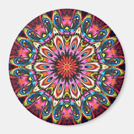 Bold Buzz Kaleidoscope Mandala Magnet