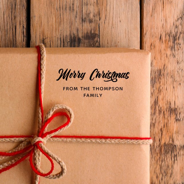 Bold Calligraphy Merry Christmas From Gummistempel (Von Creator hochgeladen)