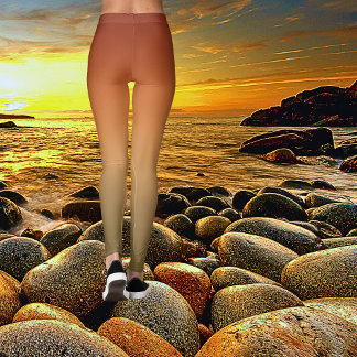 Bold Canyon Sunset Ombre Gefärbte Krawatte Leggings