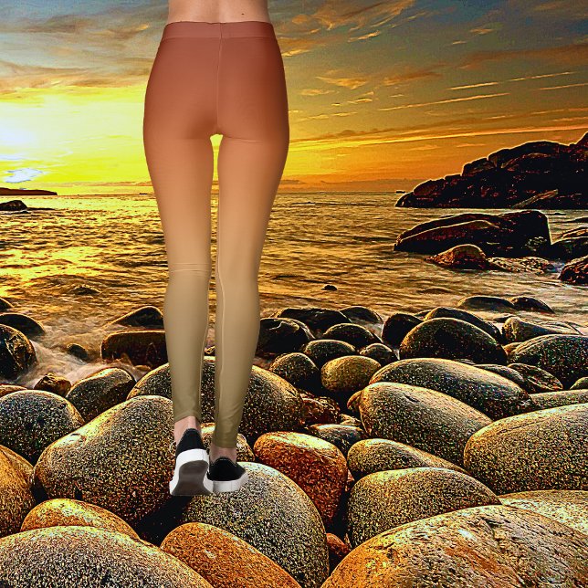 Bold Canyon Sunset Ombre Gefärbte Krawatte Leggings (Von Creator hochgeladen)