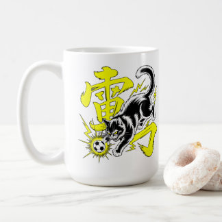 Bold Cartoon Design for Sports Fans & Cat Lovers Kaffeetasse