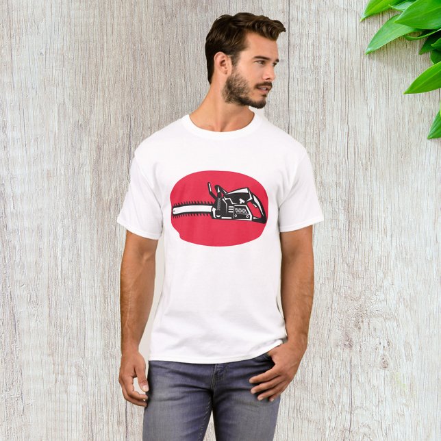 Bold Chainsaw Lumberjack Logging Tool T-Shirt (Von Creator hochgeladen)