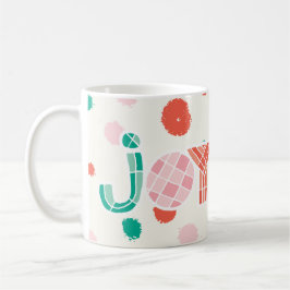 Bold Chunky Geometric Joy Colorful Dots Modern Kaffeetasse