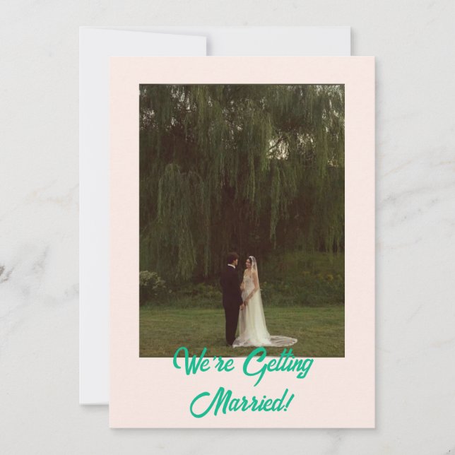 Bold Classic Western Simple Modern Wedding Einladung (Vorderseite)