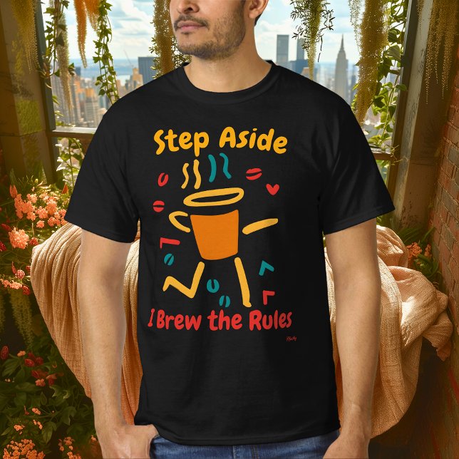Bold Coffee Pop Art Graphic T - Shirt (Von Creator hochgeladen)