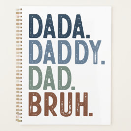 BOLD COLORFUL DADA DADDY VATER BRUH VATER'S DAY PLANER