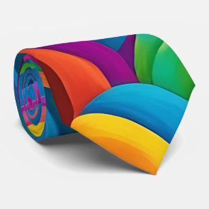 Bold Colorful Paisley Neck Tie Krawatte