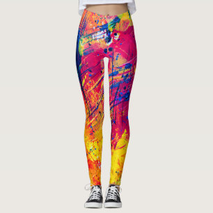 Bold Crazy Trendy Abstrakt Wild Chic Leggings