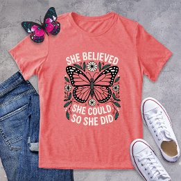 Bold Daisy Butterfly Motivation Shirt