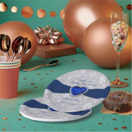 Bold Damask 45. Hochzeitstag Teller