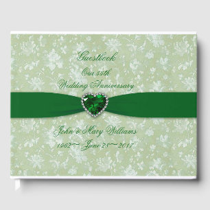 Bold Damask 55-jähriges Gästebuch