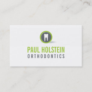 BOLD DENTIST BUSINESS CARD :: modernes Zahnlogo 1 Visitenkarte