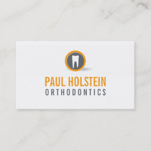 BOLD DENTIST BUSINESS CARD :: modernes Zahnlogo 6 Visitenkarte