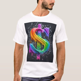 "Bold Dollar Symbol - Embrace Financial Flair" T-Shirt