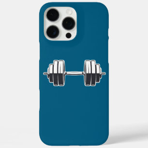 Bold Dumbell Power - Minimalistische Fitness Desig iPhone 16 Pro Max Hülle