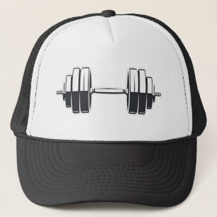 Bold Dumbell Power - Minimalistische Fitness Desig Truckerkappe
