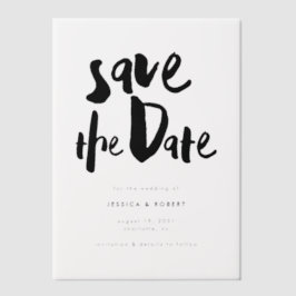 Bold Edgy Modern Black Brush Script Foto Wedding