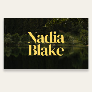 Bold Editorial Style Photo QR Code White Visitenkarte