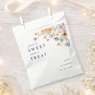 Bold Elegant Floral Wedding Geschenktütchen