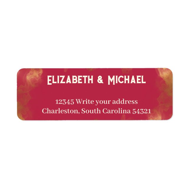 Bold elegante Gold Pink Magenta Custom Wedding (Vorne)