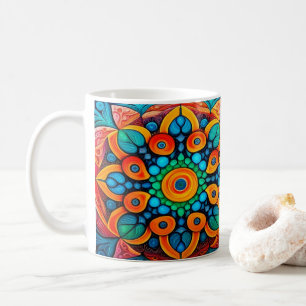 Bold Ethnic Mandala Kaffeetasse