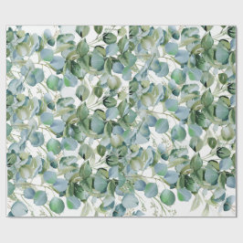 Bold Eucalyptus Wrapping Paper – Trendy Greenery  Geschenkpapier