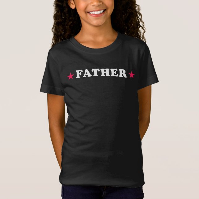 Bold FATHER Lettering T-Shirt (Vorderseite)