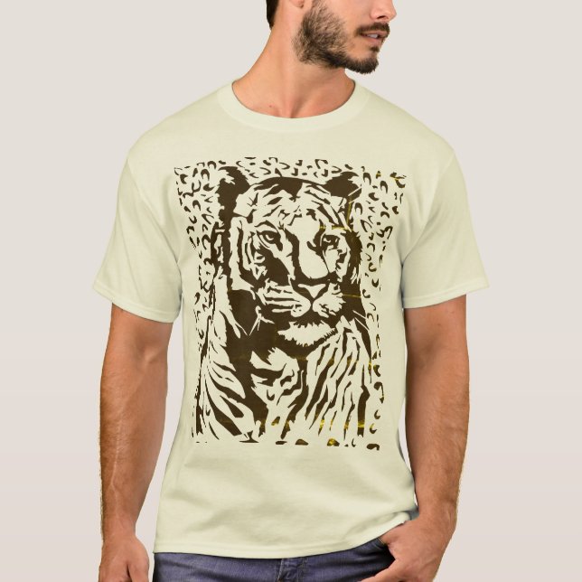 Bold & Fierce Tiger T - Shirt (Vorderseite)