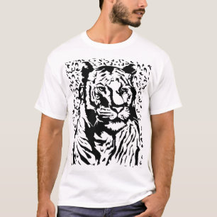 Bold & Fierce Tiger T - Shirt - HandGezeichnet Exk
