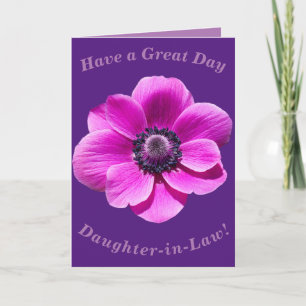 Bold Floral Birthday Card for Daughter-in-Law Karte