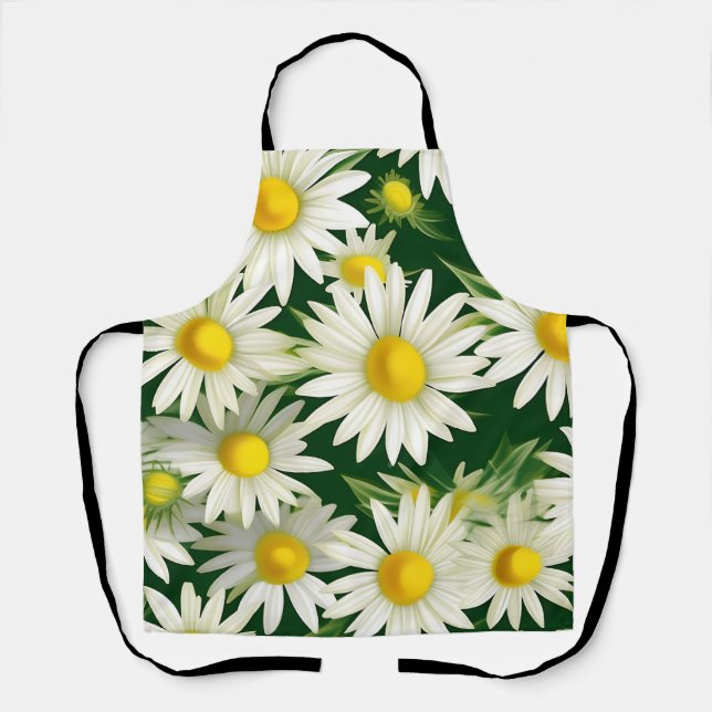 Bold Floral Daisies Pattern Schürze (Vorderseite)